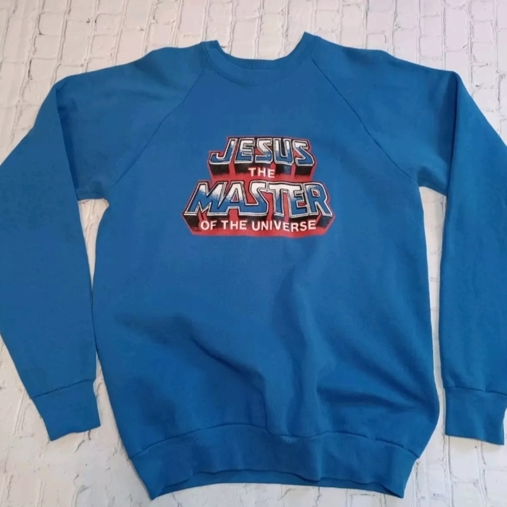 Blue Graphic Men's Sweater